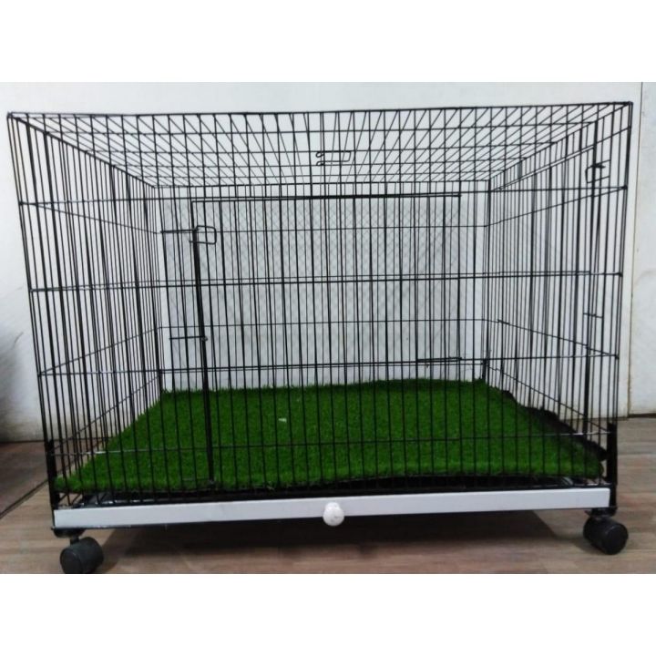 Cat And Dog House - Moveable Metal Cage With Wheel For your Pet