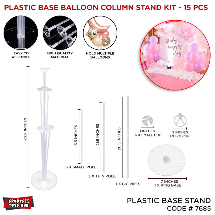 Balloon Stand & Table Balloons Arch Collection, Party Wedding, Anniversary, Bridal Shower, Plastic Baloon Arch_frame Decor Indoor Home Lounge Drawing Room, Photo Booth Backdrop Background Outdoor Lawn Garden Banquet Hall Ballon Decoration Parties Supplies