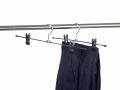 5 x Metal Clip Coat Hangers Clothes Closet Pant Trouser Skirt Non-slip Racks. 