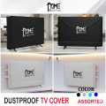 HOME ESSENTIALS LED TV Dust Cover – Durable TV Protector with Remote Holder | Dustproof & Easy-to-Clean Cover for Table Stand & Wall Mounted LED TVs – All Sizes 32" 39" 40" 42" 43" 49" 50" 55" 60". 