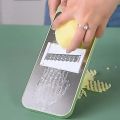 Kitchen 5 in 1 Stainless Steel Multifunctional Safe Manual Vegetable Slicer Cutter Potato Shredders Garlic Carrot Grater Chopper. 