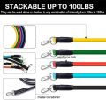11 Pcs Resistance Bands Set, Exercise Bands with Door Anchor, Handles, Waterproof Carry Bag, Legs Ankle Straps for Resistance Training, Physical Therapy, Home Workouts. 