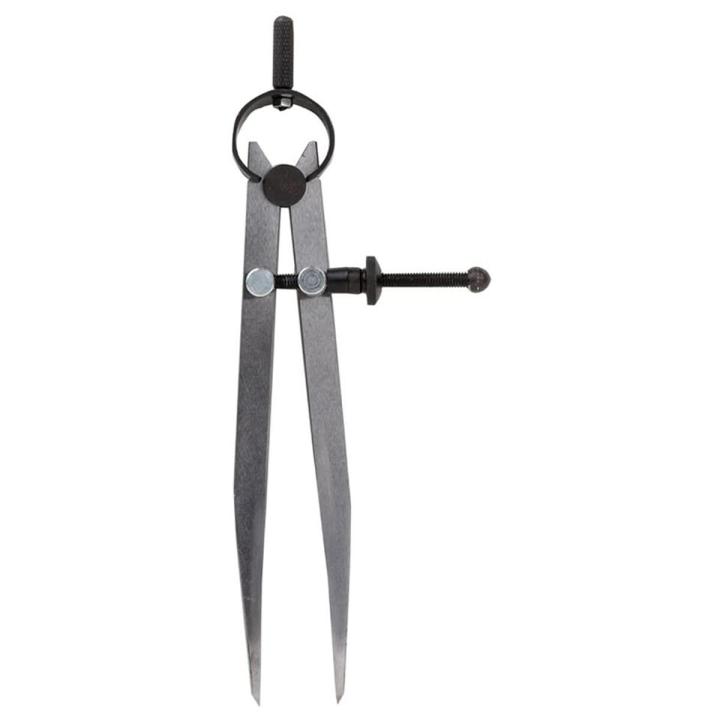 BRADOO- 6 Inch Adjustable Lockable Steel Divider Wing Leather Compass