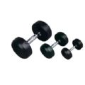 ZEE MAX FITNESS Rubber Coated Dumbbells Pair of 1 kg (1+1). 