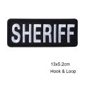 Security Patch Hook Loop Durable Fabric Large Size Embroidered Patches for Uniform Vest Jacket Carrier Back Logo Badge Sticker. 