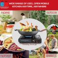 2 in 1 Gas Option Stove Bottle Gas & Gas Cylinder Dual Function Stove For Indoor/Outdoor - KN 522. 