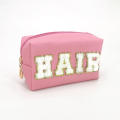 Waterproof Cosmetic bag Trendy Letter Print Makeup case Travel pouch for Travel Daily use Beauty professionals Gift Makeup organization. 