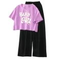 Summer Soft & Comfy Top T-Shirt With Flapper Trouser Combo for Girls & Women. 