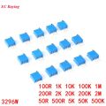 10pcs 3296W 3296 1K 2K 5K 10K 20K 50K 100K 200K 500K 1M 2M 50R 100R 200R 500R 103 104 105 503 504 Trimpot Trimmer Potentiometer. 