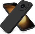 Redmi A3 Case,Redmi A3 Phone Case,Slim Liquid Silicone Full Covered Soft  Case Cover -Black. 