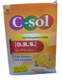 C-sol ORS Orange Flavour 20 Sachets Pack. 
