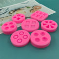 1Pc Food Shape Molds Waffles Cookie Cheese Chocolate Chip Donuts Cake Decorating Tools Soft Silicone Creative Fondant Mold. 