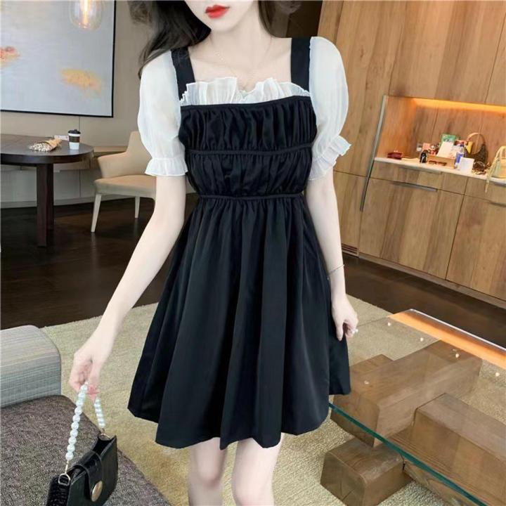 IELGY western style retro fashion dress women s black Hepburn style little black dress Daraz.pk