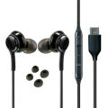 Type C In-Ear Earphones with Built-In Microphone - Compatible with Samsung, OnePlus, and Other C-Type Devices. 
