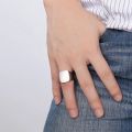 Solid Stainless Steel Men's Stamp Ring Wedding brands Signet Fine Jewelry Seal Male Boy Bridal Giftts. 