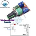 ZS-X4A and HW-687  5Amp Mini DC to DC 4.5V-35V 5A 90W Adjustable Speed Regulator Control Board DC Dimmer Motor Speed Controller In Pakistan. 