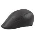 Beret Leather Cap Autumn/Winter Forward Cap Men And Women Thermal Cap. 