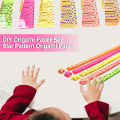 Colorful Printed Origami Paper Colorful Diy Origami Paper Set Handmade Star Origami Craft Supplies for Children Lucky Star Origami Paper Strips Perfect for Handicraft Projects Origami Paper for Kids. 