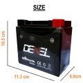 DENEL LIYANG MOTORCYCLE DRY BATTERY 5Ah/12V FOR HONDA CD70, CG125, CHINESE BIKES 70CC, ATV. 