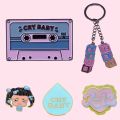 New Melanie Martinez Enamel Pin Cutom Keychain Tape 'CRY BABY' inger Brooche Luxury Copper Lapel Badge Cartoon Jewelry Gift. 