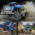 NHR Remote Control car with Mist Smoke Spray Function and Attractive Lights, Rock Crawler Climbing Angle, Rechargeable High Speed Off-Road Monster Truck Rock Climbing Car Toy  (Blue) Rock Crawler Smoke Electric RC Vehicles Alloyed Remote Control Toy Car. 