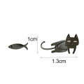 1 Pair Ear Studs Fish Shape Exquisite Jewelry All Match Lightweight Cute Stud Earrings for Dating. 