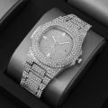 New Unisex Patek Philippe White Iced Wrists Watch. 