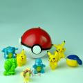 【wenfangdianpu】（NEW）Pokemon Throw PokeBall Pop-up Go Fighting Poke Ball Toy. 