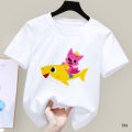 Baby Shark Doo Doo Doo Kids T Shirt Boys Girls Cartoon Pink Fong Cute Tops Children Casual Costume For1-12 Years in Stock. 