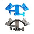 Fish Tank Hose Clamp Mounting Clip Fixing Clip Adjustable Water Pipe Clamp Blue. 