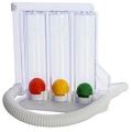 Three Ball Spirometer for Lungs Exercise. 
