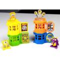 New Cute Aliens Cartoon Toys 4 Cages And 8 Cartoons For Kids, Decoration. 