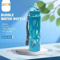 Water bottle with ice cube compartment 650 ml. 