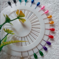 Pack of 40 Leaf Shape Hijab Pins for Women Mixed Color Safety Scarf Pins Elegant Design Durable and Stylish Accessories for Hijab, Shawl, and Scarf. 