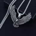 New High Quality Silver stainless steel Eagle Locket pendant Necklace For Men/Boys Top Trending. 