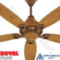 Royal Fans Ceiling Fan Ornament Model 5 Blades Copper 56 Inches Gold Pine. 