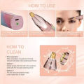 2-in-1 Rechargeable Facial & Eyebrow Hair Trimmer – Painless, Portable, LED Precision Epilator for Women. 