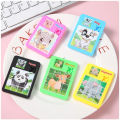 2 / 4 / 6 - Pcs Set - Cartoon Animal Pattern Sliding Puzzle Toys For Kids Fun and Brain Game - Jigsaw Slide Puzzles - Slideways Puzzle Boys Girls Baby Toy. 