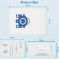 3D Airclean GN Bags Replacement Parts Accessories for Miele Vacuum Cleaner Classic C1, Complete C1, Complete C2, Complete C3, S227, S240, S270, S400. 