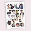 BTS Sticker Sheet Group Members Army Uncut. 