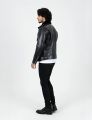 New Fashion Biker Style Black PU Leather Jacket. 