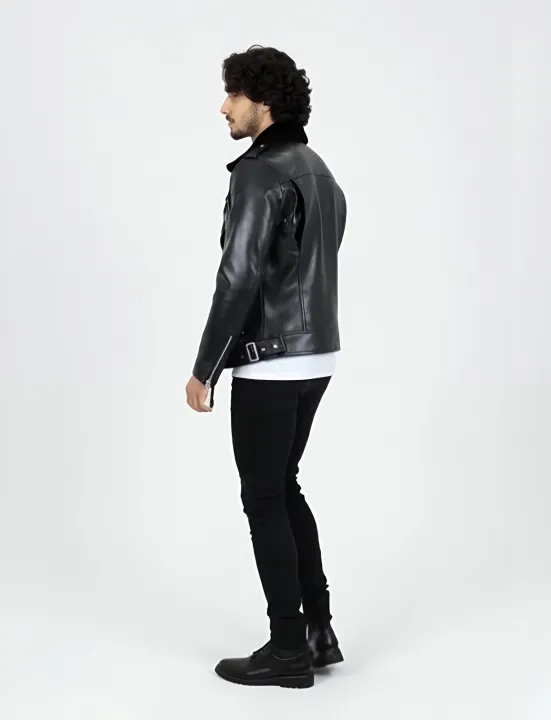 New%20Men's%20Casual%20Biker%20Style%20Black%20PU%20Leather%20Jacket%20with%20Tartan%20Collar%20-%20Image%207