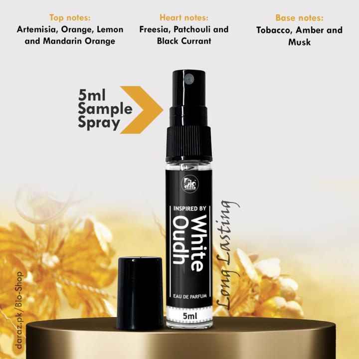 White Oud Tester Perfume Spray 5ml | Best Long Lasting Perfume for unisex