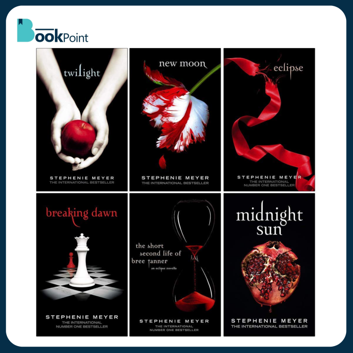 Twilight Series Book Collection by Stephenie Meyer | Twilight | New Moon | Eclipse | Breaking Dawn | Midnight Sun | The Short Second Life of Bree Tanner | The Twilight Saga (5 book series + 1 Novella ) | Bookpoint.store