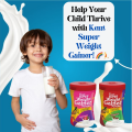 Kent Super Weight Gainer Powder - Health Milk Powder for Kids - Chocolate & Strawberry Flavor - Pack of 2. 