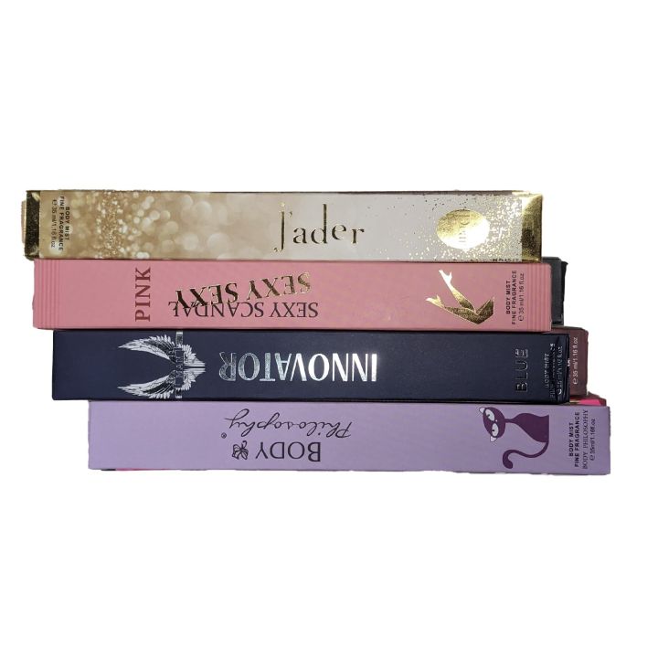 Jader Pink  Body Mist  (4 x 20 ml ) by Peler UAE