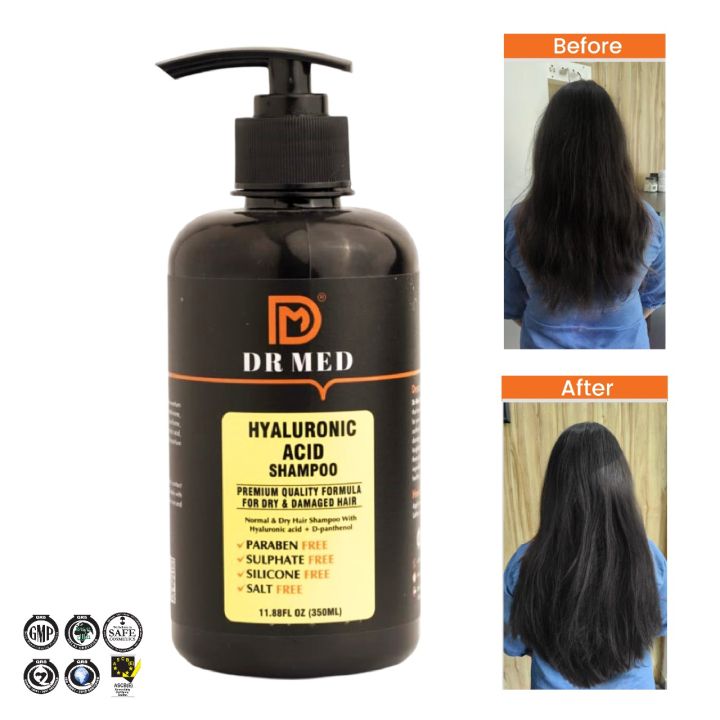 "DR%20MED%20Hyaluronic%20Acid%20Shampoo:%20Deep%20Hydration%20for%20Healthy%20Hair-(Paraben%20free,%20sulphate%20free,%20salt%20free,%20silicon%20free)%20350ML"%20-%20Image%202