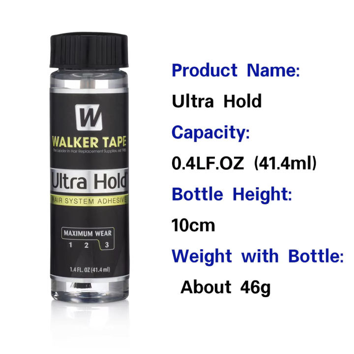 Walker Tape Ultra Hold Glue Hair System – 1.4 Fl. Oz (41.4ml) | Strong Adhesive for Wig and Hairpiece Secure Hold