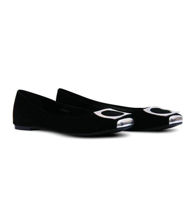 Black Velvet Pumps for Women