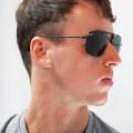 Square Aviation Sunglasses Men Luxury Brand Designer Sun Glasses for Male American Optical Glass Lens. 